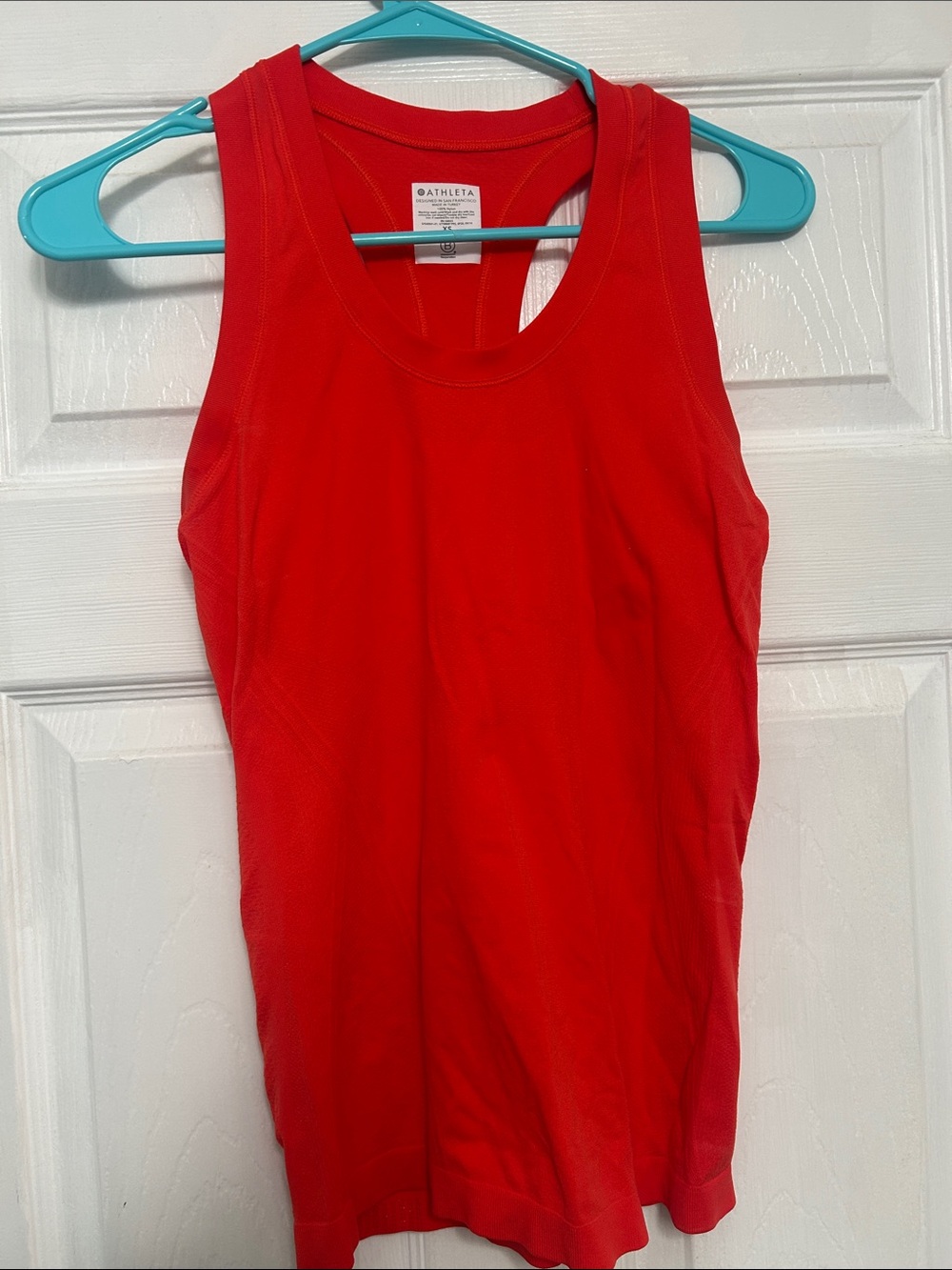 Athleta Bright Red Performance Racerback Tank